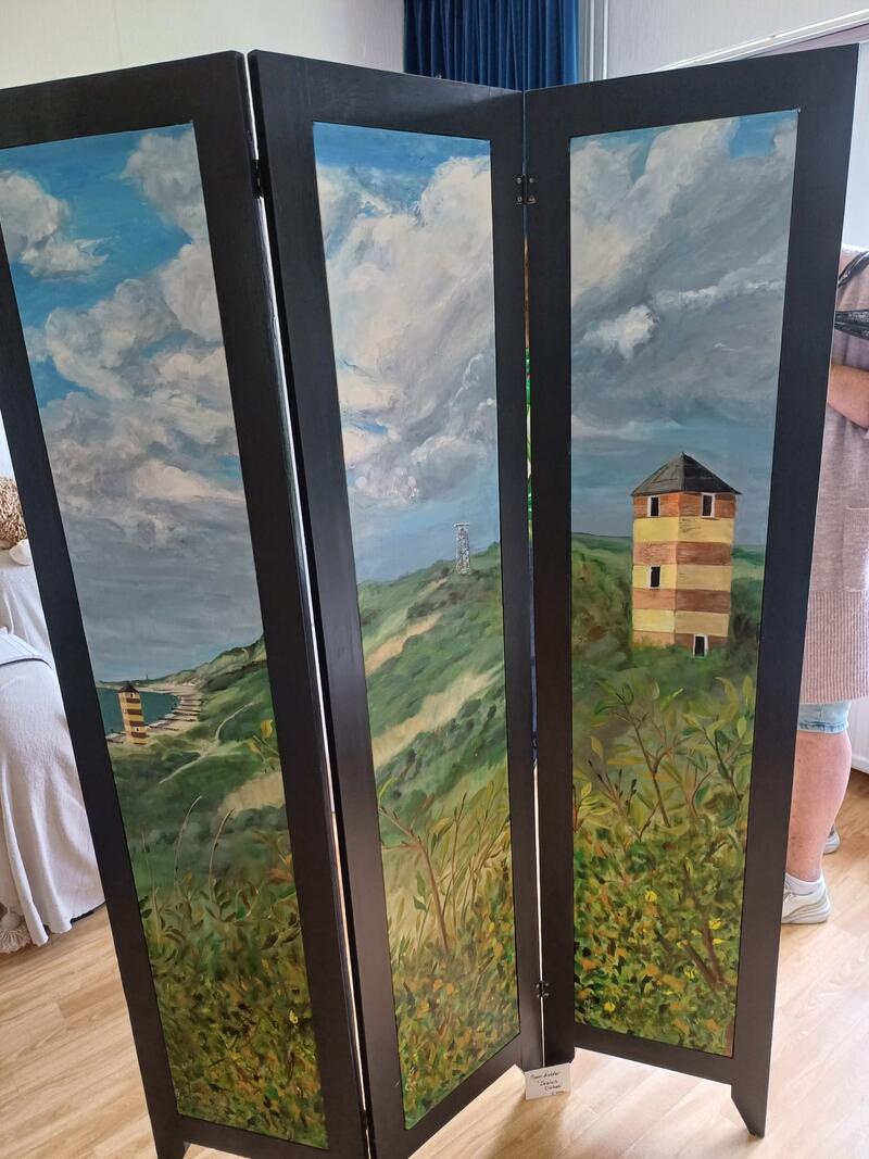 De duinen van Dishoek. Roomdivider. Kant A.