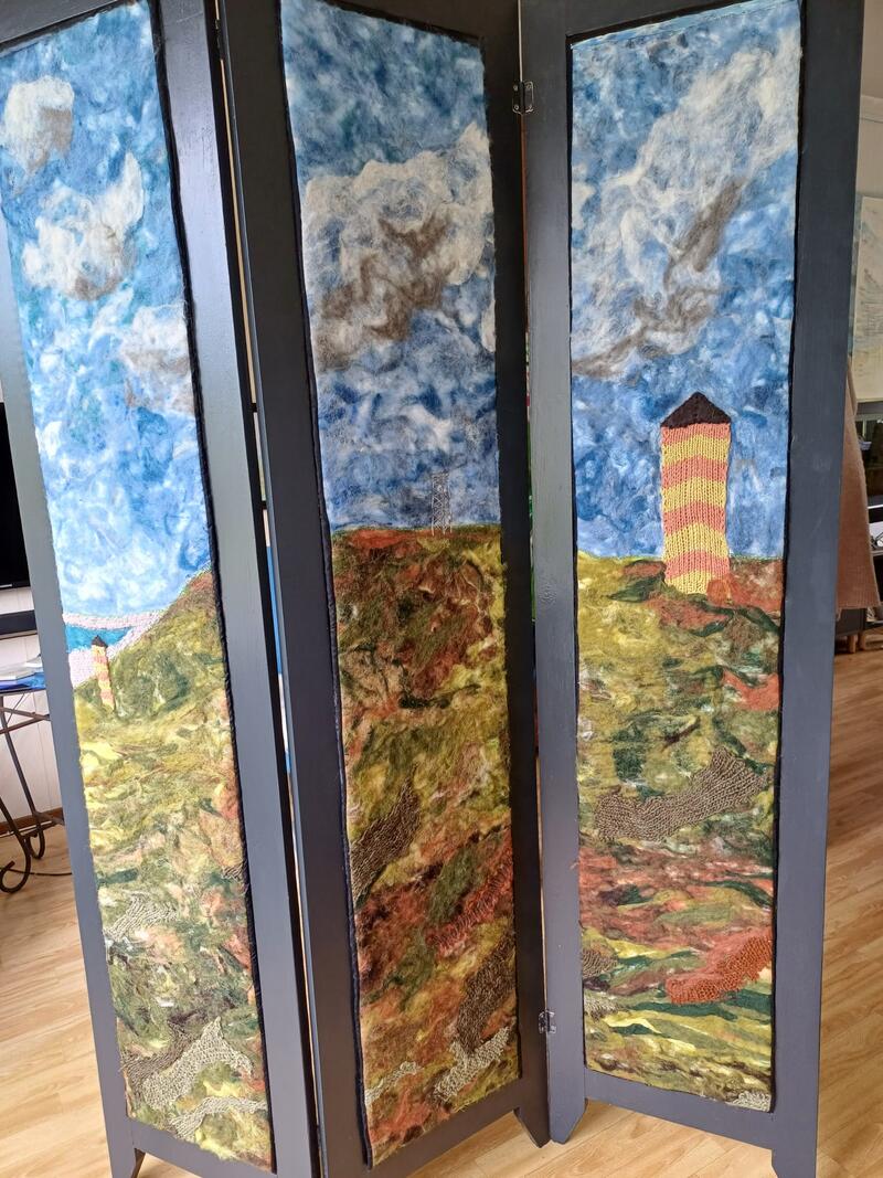 De duinen van Dishoek. Roomdivider. Kant B.